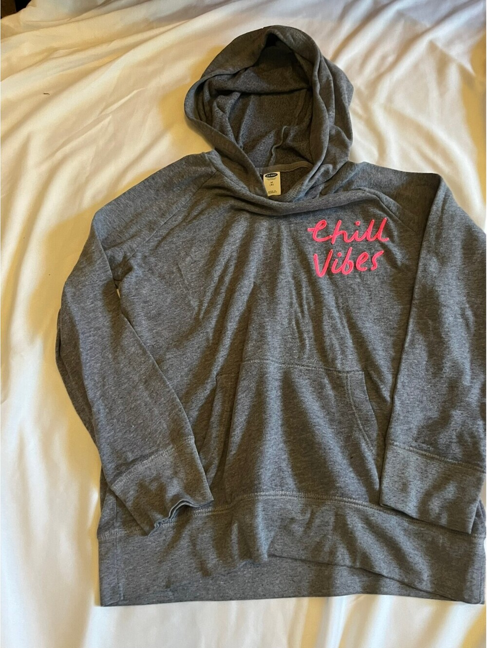 Old Navy gray Chill Vibes hoodie girls